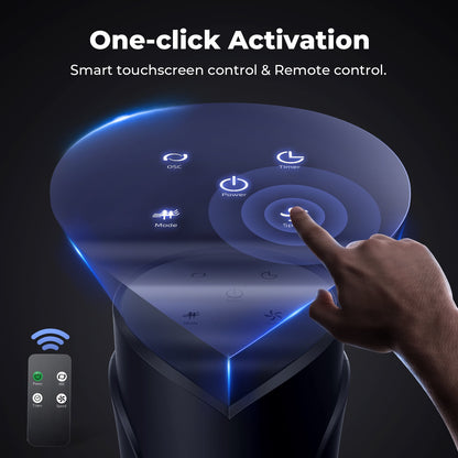 41Inch Tower Fan for Home,LED Display with Remote,90°Oscillating Fans,26 ft/s High Velocity,3 Speeds,12H Timer,3 Modes,For Home,Living Room,Office-Black