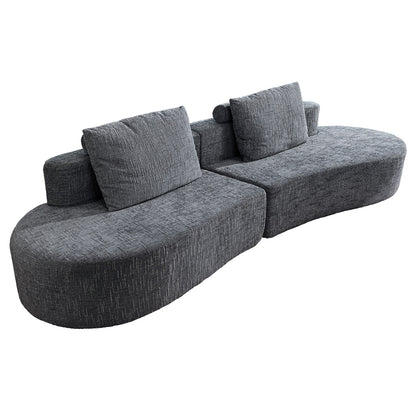 Sofa Couch, Comfy Corduroy Loveseat Sofa with Solid Wood, Spring Cushion Modern Couch with Extra Deep Seat for Living Room,Office Sofa