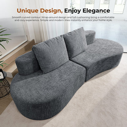 Sofa Couch, Comfy Corduroy Loveseat Sofa with Solid Wood, Spring Cushion Modern Couch with Extra Deep Seat for Living Room,Office Sofa