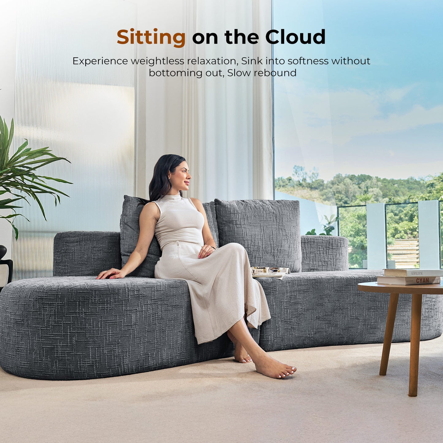 Sofa Couch, Comfy Corduroy Loveseat Sofa with Solid Wood, Spring Cushion Modern Couch with Extra Deep Seat for Living Room,Office Sofa