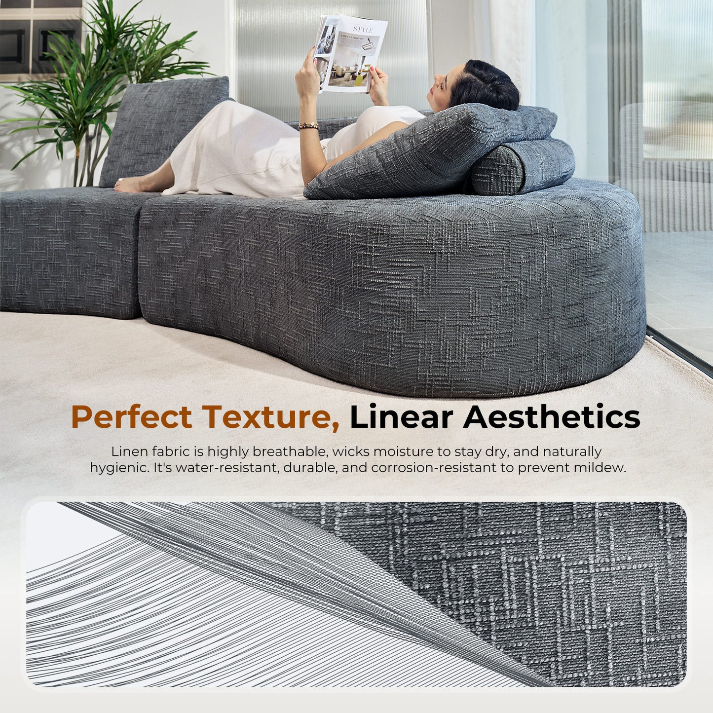 Sofa Couch, Comfy Corduroy Loveseat Sofa with Solid Wood, Spring Cushion Modern Couch with Extra Deep Seat for Living Room,Office Sofa