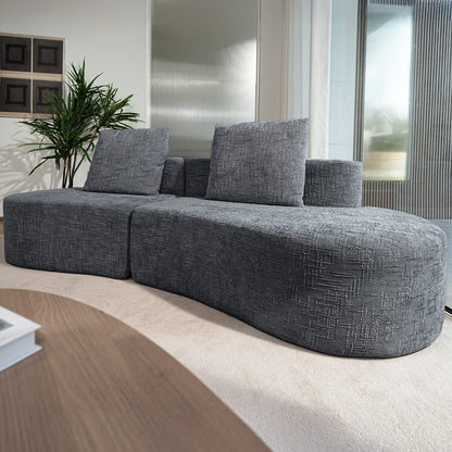 Sofa Couch, Comfy Corduroy Loveseat Sofa with Solid Wood, Spring Cushion Modern Couch with Extra Deep Seat for Living Room,Office Sofa