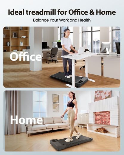Walking Pad,Patbrela Under Desk Treadmills for Home,3 in 1 Portable Walking Pad,Treadmill 2.5 HP Quiet Walking Jogging Machine for Office Home Use,265 Lbs