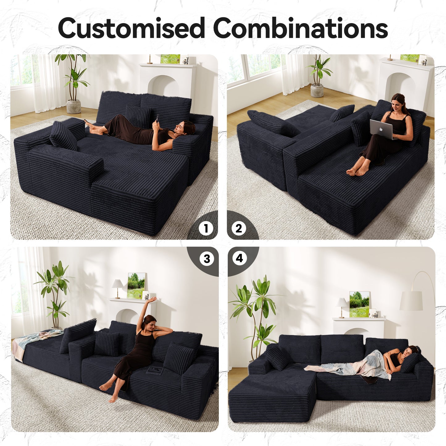 Sofa,Comfy Teddy Fleece Love Seat Couch,Extra Deep Seats Sofas,Tool-Free Setup Couch with 2 Pillows
