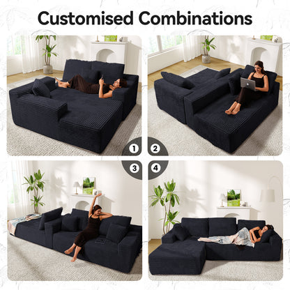 Sofa,Comfy Teddy Fleece Love Seat Couch,Extra Deep Seats Sofas,Tool-Free Setup Couch with 2 Pillows