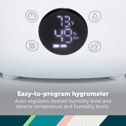 Patbrela Aromatherapy Diffusers Humidifiers，3.2 L Cool Mist Humidifiers with LED Display, 2/4/8-Hour Timed for Bedroom Home, Plants, Nursery, Office