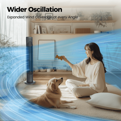 32"Tower Fan Oscillating Cooling Fan,3 Speeds 3 Wind Modes Timer,Standing Fan for Home,Bedroom & Office