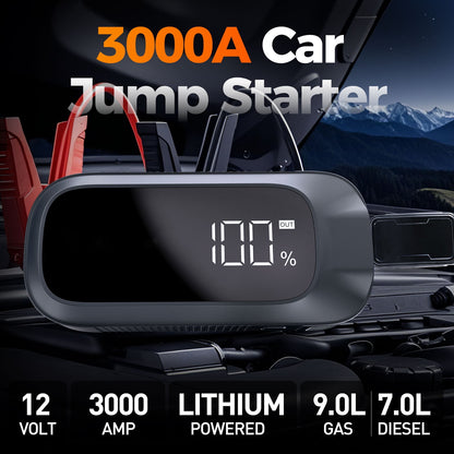 Car Jump Starter,4000A Peak 27800mAh Battery Jump Starter (for All Gas or Up to 10L Diesel),Battery Booster Power Pack,12V Auto Jump Box with LED Light