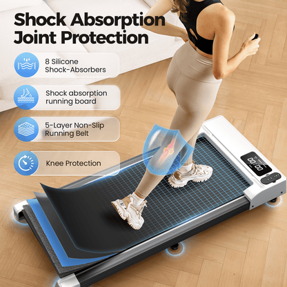Walking Pad-Under Desk Treadmill for Home&Office,Patbrela Portable Walking Treadmill 2.5HP,3 in 1 Walking Pad for Walking Jogging Machine with 300 lbs Weight Capacity Remote Control LED Display
