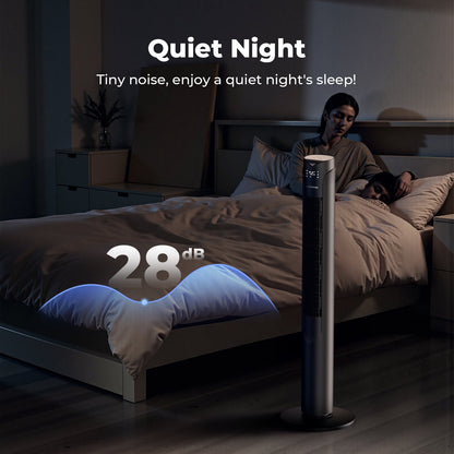 41Inch Tower Fan for Home,LED Display with Remote,90°Oscillating Fans,26 ft/s High Velocity,3 Speeds,12H Timer,3 Modes,For Home,Living Room,Office-Black