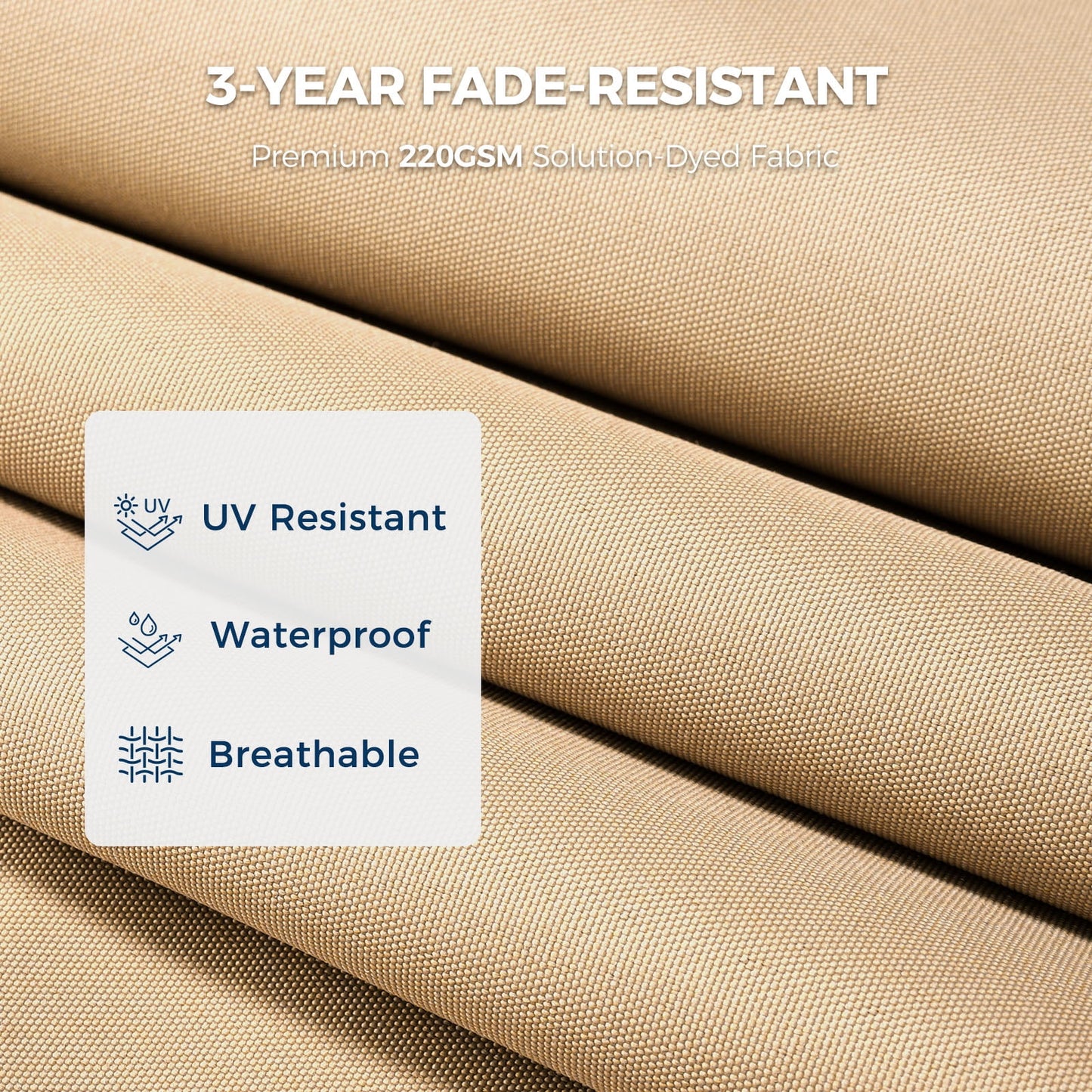 10ft Patio Umbrellas Offset，Outdoor Umbrella Cantilever Hanging Umbrellas with Infinite Tilt,Fade Resistant Waterproof Fabric & Base,for Yard,Garden,Home,Pool & Deck,Beige